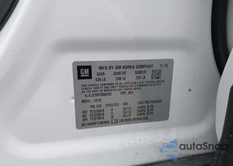 2017 Buick Encore Premium from USA, damaged, VIN KL4CJDSBXHB069305